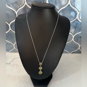 Peridot/White Topaz Necklace